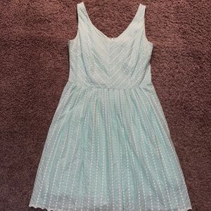 Antonio Melanie tea with white dots dress size 8